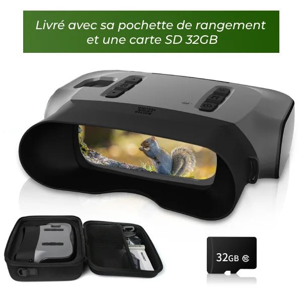 Jumelles de Vision Nocturne Infrarouge Léopard® – Grossissement X40 et portée 500m - KALPANA