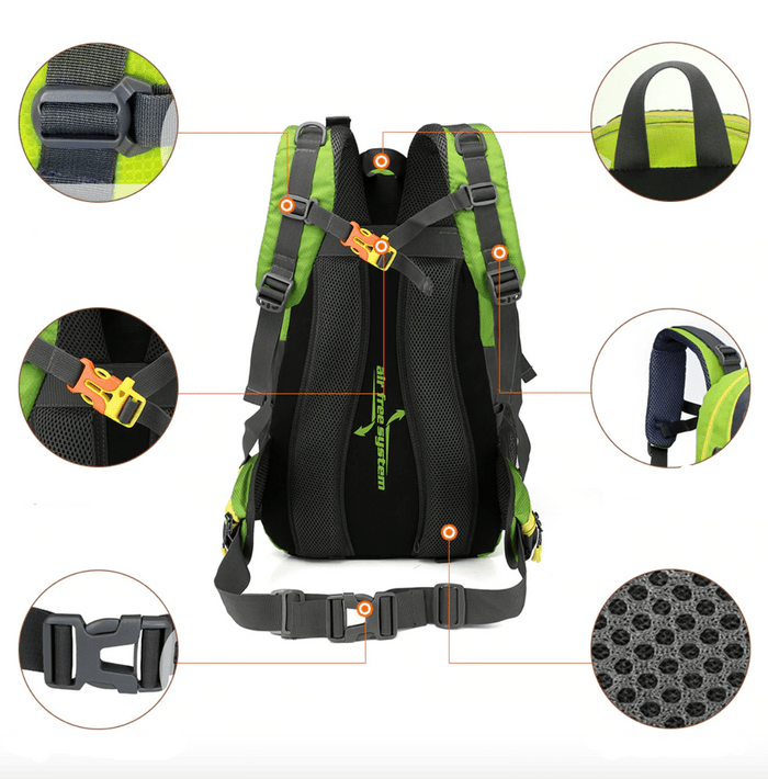 Sac à Dos 40L Imperméable – Randonnée & Montagne | Résistant & Confortable - KALPANA
