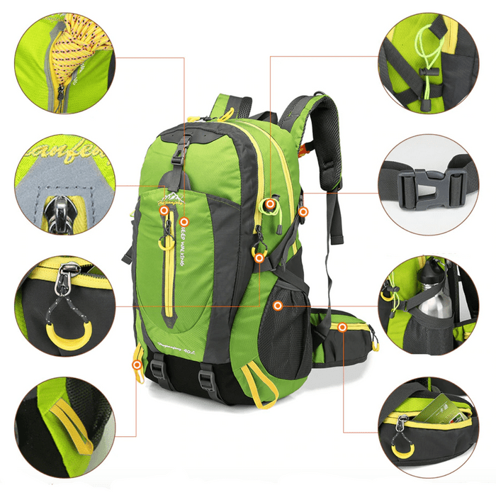 Sac à Dos 40L Imperméable – Randonnée & Montagne | Résistant & Confortable - KALPANA