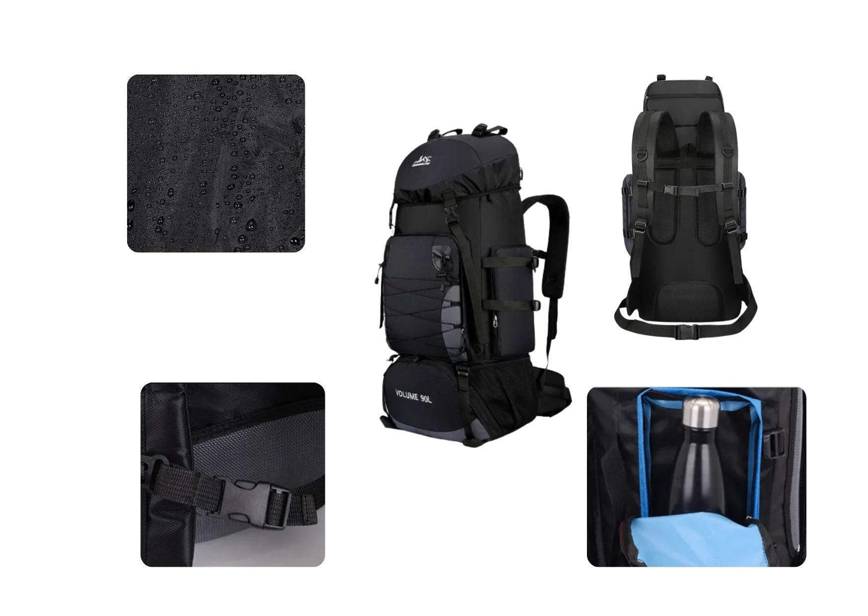 Sac de Trekking 90L – Grande Capacité | Randonnée Montagne & Nature - KALPANA